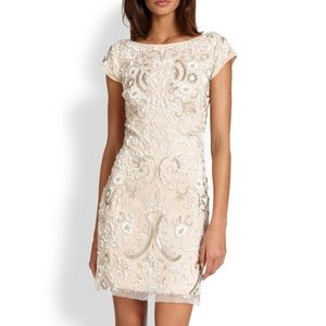 Aidan Mattox beaded sheath dress